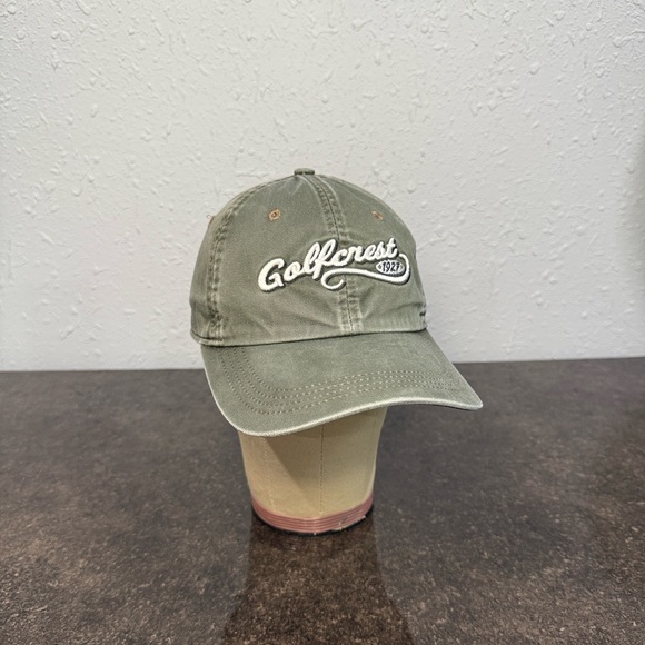 Ahead Golfcrest Olive Green Baseball Cap Hat - Picture 1 of 6